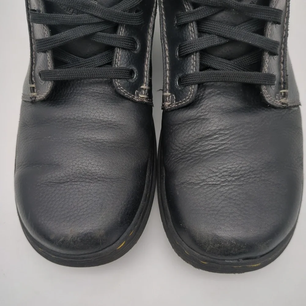Dr Martens Rockland Shoes Mens 12 Black Pebble Leather Oxford Chunky Goth Grunge